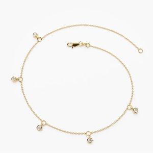 Ferko’s Fine Jewelry - 14K Gold Diamond by The Yard Dangling Solitaire Bracelet